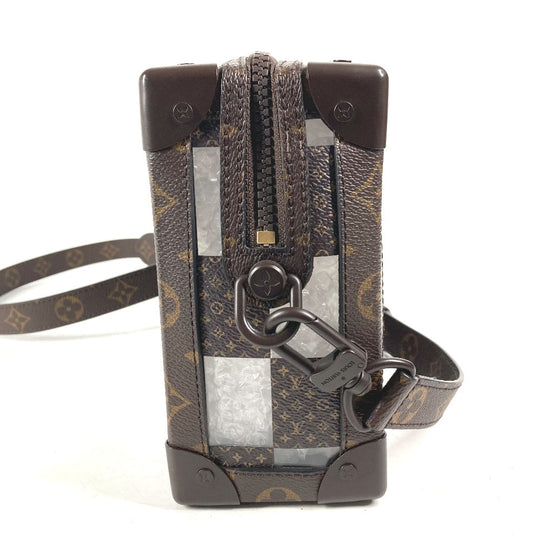LOUIS VUITTON Shoulder Bag M20871 Canvas, PVC Brown monogram chess Slim soft trunk