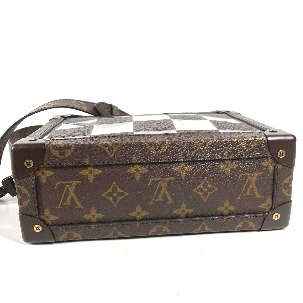 LOUIS VUITTON Shoulder Bag M20871 Canvas, PVC Brown monogram chess Slim soft trunk