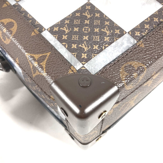 LOUIS VUITTON Shoulder Bag M20871 Canvas, PVC Brown monogram chess Slim soft trunk