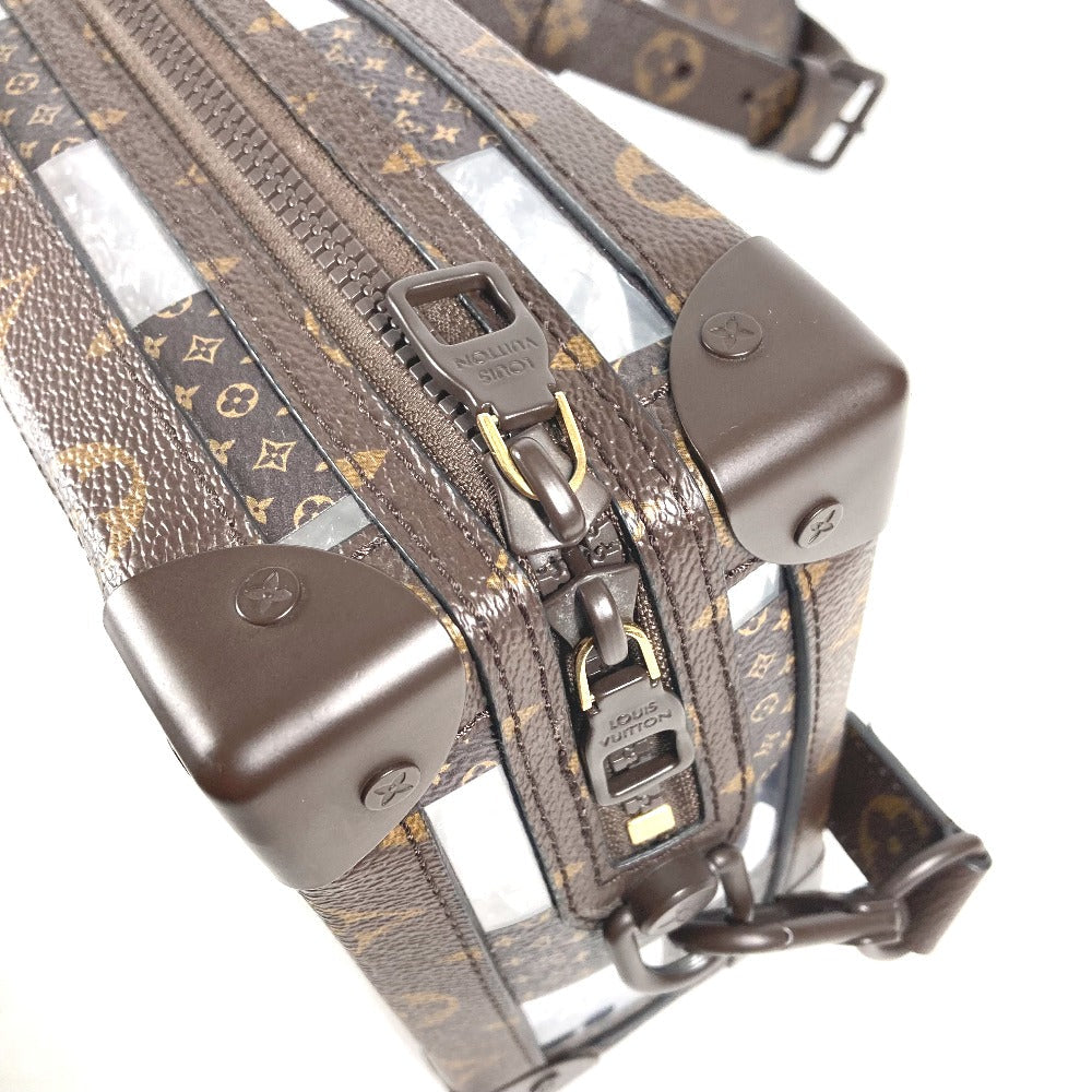 LOUIS VUITTON Shoulder Bag M20871 Canvas, PVC Brown monogram chess Slim soft trunk