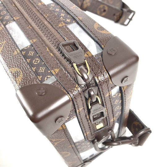 LOUIS VUITTON Shoulder Bag M20871 Canvas, PVC Brown monogram chess Slim soft trunk