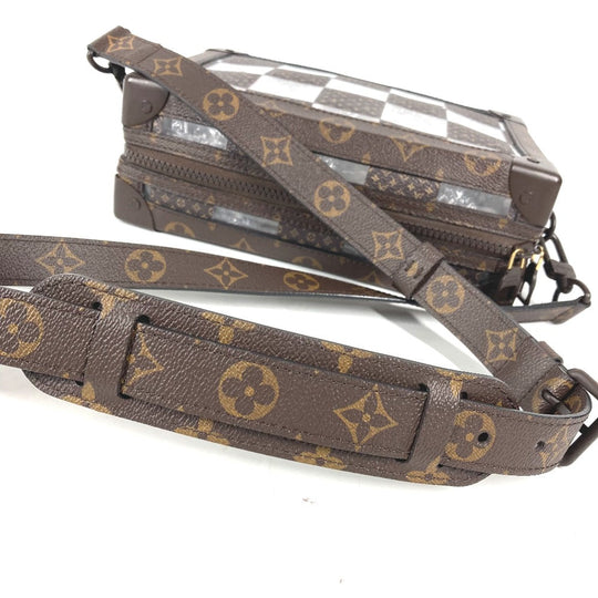 LOUIS VUITTON Shoulder Bag M20871 Canvas, PVC Brown monogram chess Slim soft trunk