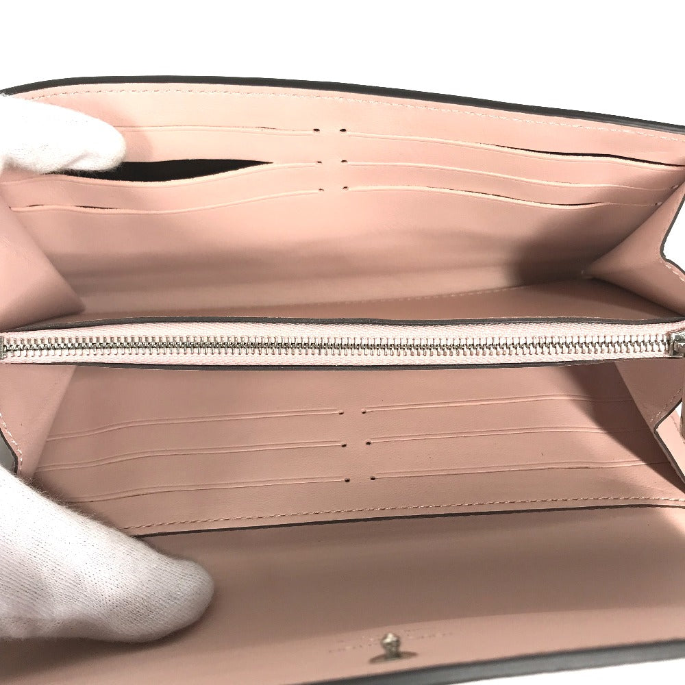 LOUIS VUITTON Long Wallet Purse M60145 monogram mahina leather pink Monogram Mahina Portefeuille Iris Women Used Authentic