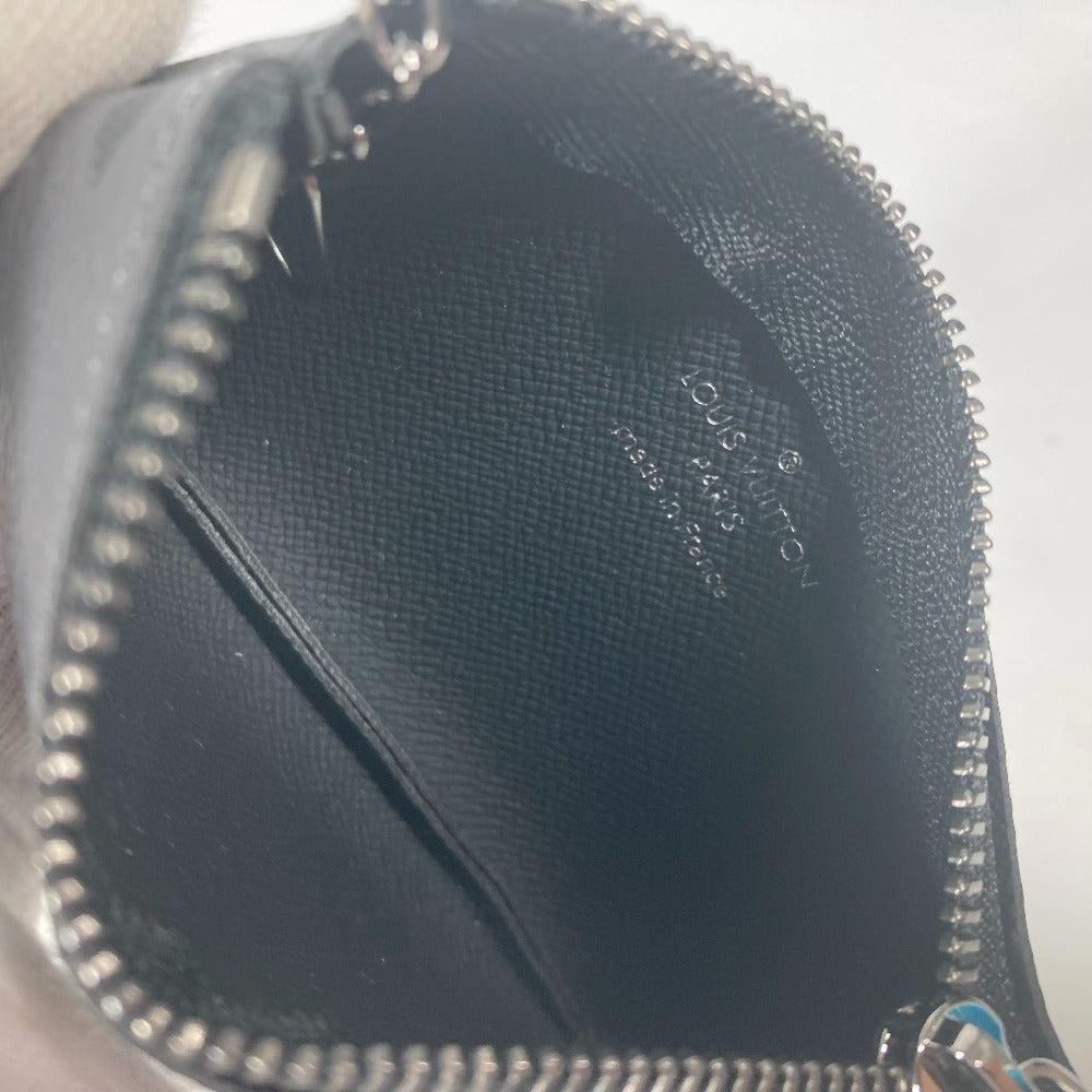 LOUIS VUITTON Coin case M80905 Monogram Eclipse Canvas black Monogram Eclipse Pochette cree mens Used Authentic
