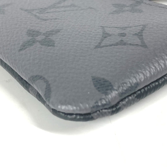 LOUIS VUITTON Coin case M80905 Monogram Eclipse Canvas black Monogram Eclipse Pochette cree mens Used Authentic