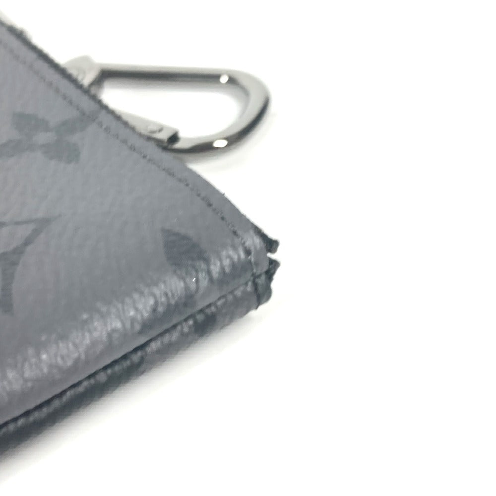 LOUIS VUITTON Coin case M80905 Monogram Eclipse Canvas black Monogram Eclipse Pochette cree mens Used Authentic