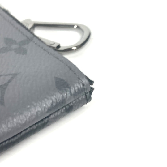 LOUIS VUITTON Coin case M80905 Monogram Eclipse Canvas black Monogram Eclipse Pochette cree mens Used Authentic