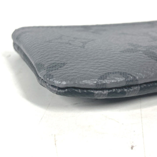 LOUIS VUITTON Coin case M80905 Monogram Eclipse Canvas black Monogram Eclipse Pochette cree mens Used Authentic