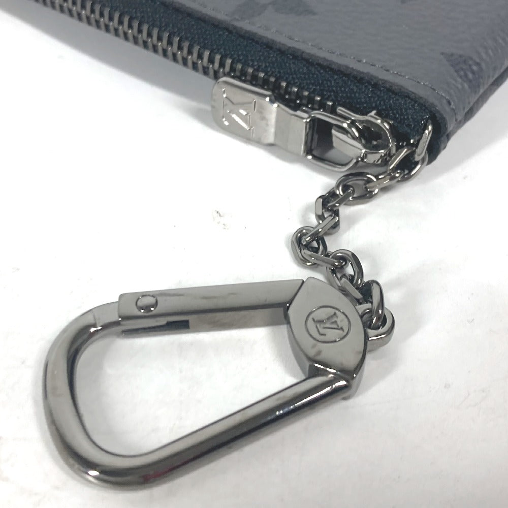 LOUIS VUITTON Coin case M80905 Monogram Eclipse Canvas black Monogram Eclipse Pochette cree mens Used Authentic