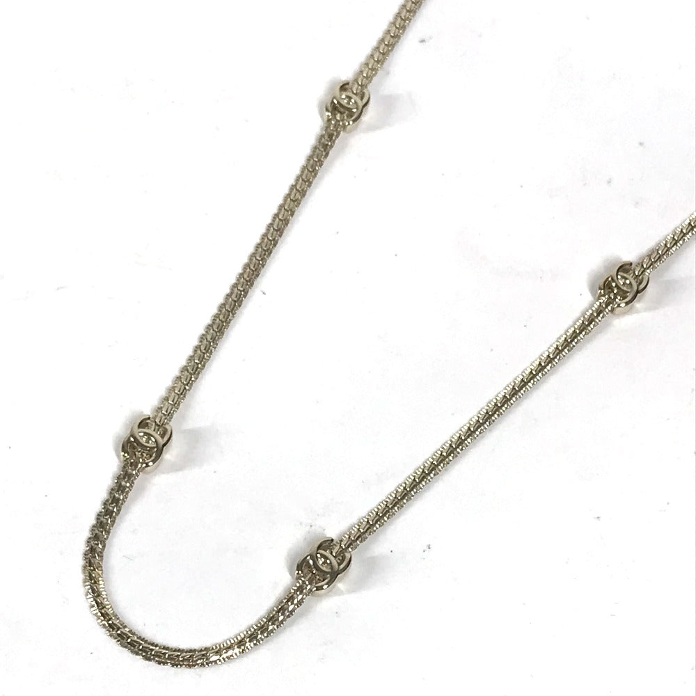 CHANEL Necklace metal gold 24B CC COCO Mark Women Used Authentic