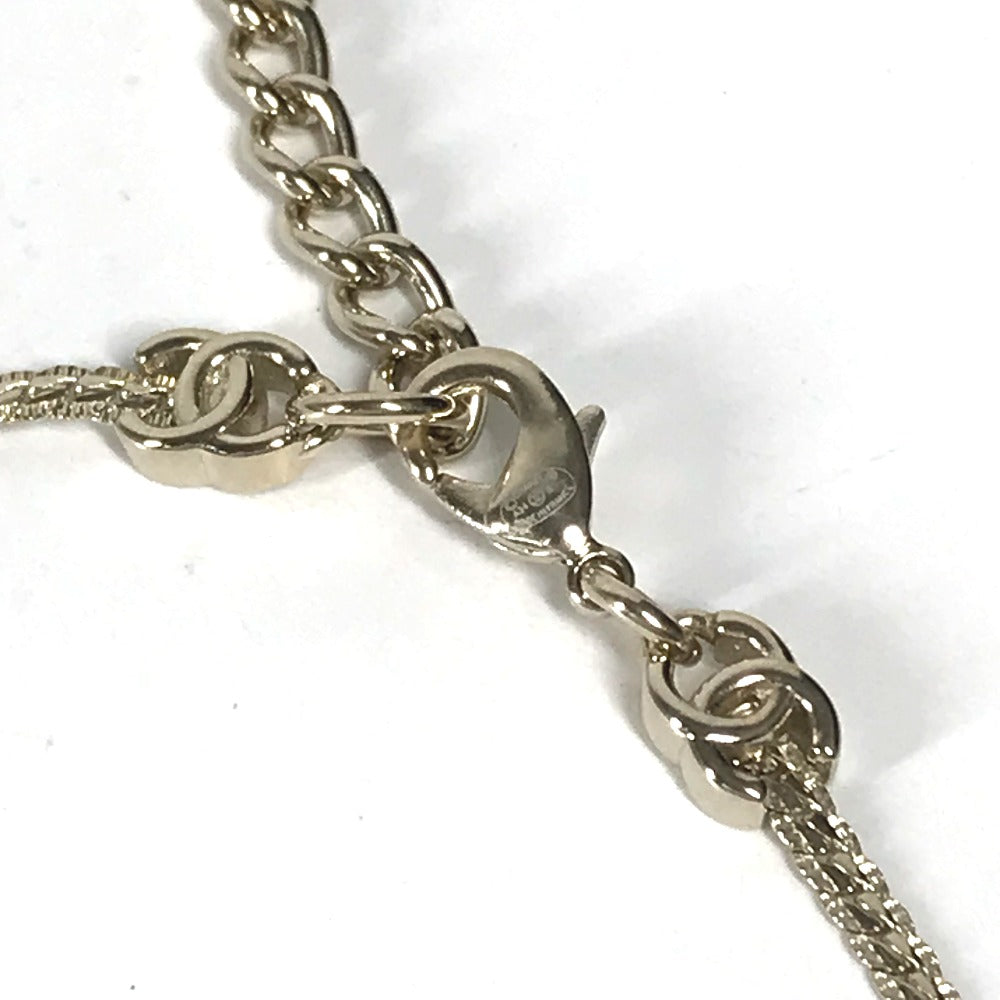 CHANEL Necklace metal gold 24B CC COCO Mark Women Used Authentic