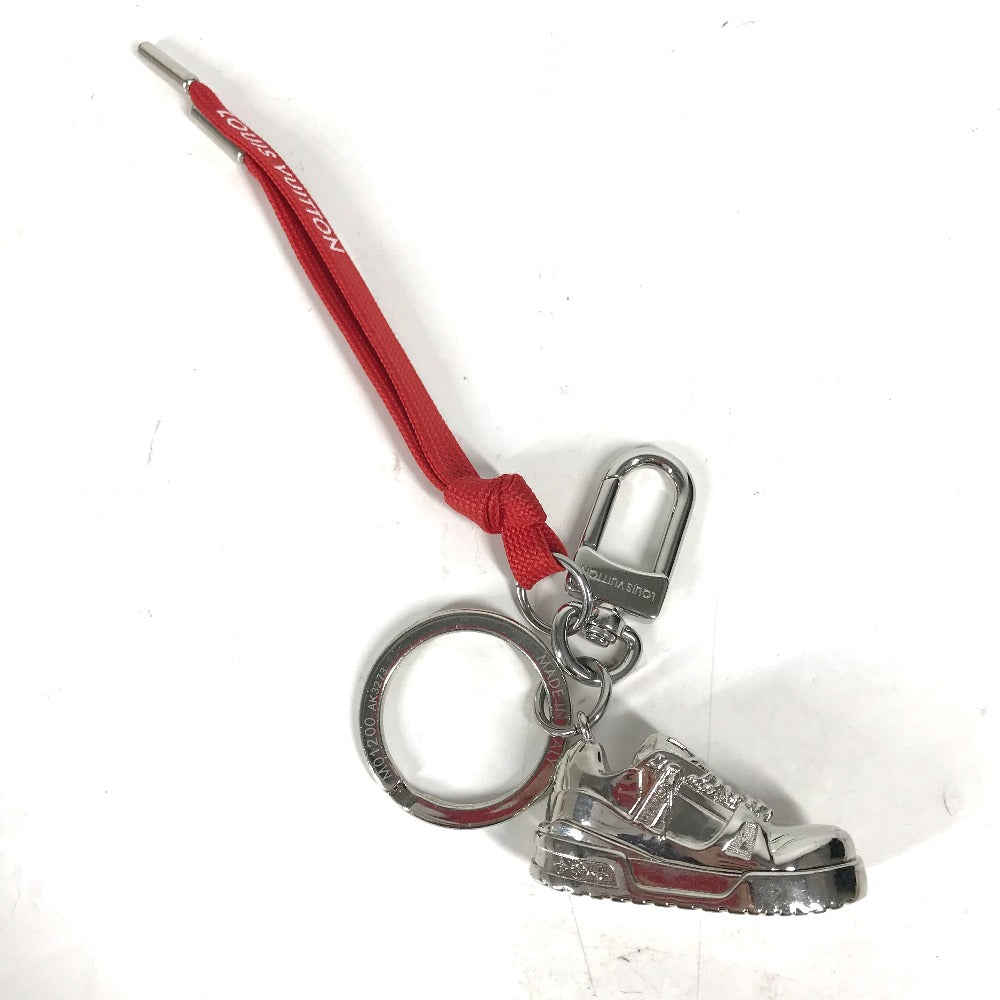 LOUIS VUITTON key ring M01200 metal Silver charm Key chain/LV sweatshirt unisex(Unisex) Used Authentic