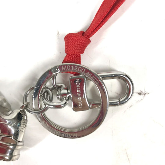 LOUIS VUITTON key ring M01200 metal Silver charm Key chain/LV sweatshirt unisex(Unisex) Used Authentic