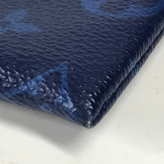 LOUIS VUITTON Clutch bag M63047 Monogram canvas blue Monogram Pacific Pochette Apollo unisex(Unisex) Used Authentic