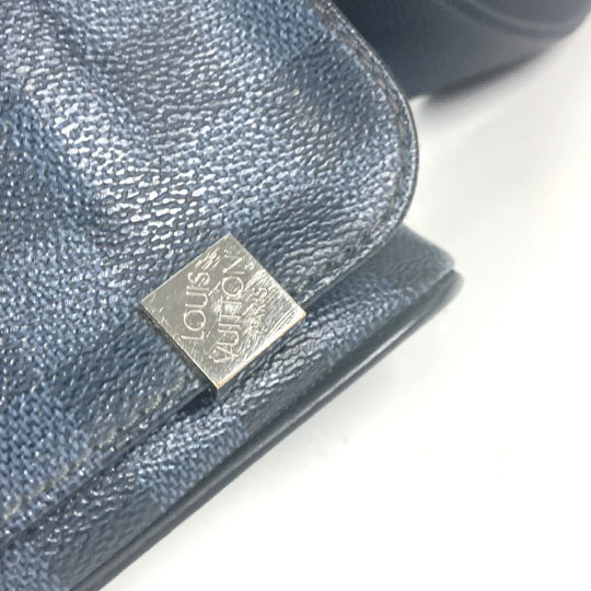 LOUIS VUITTON Shoulder Bag N50005 Damier Cobalt Canvas Navy Damier Cobalt District PM mens(Unisex) Used Authentic