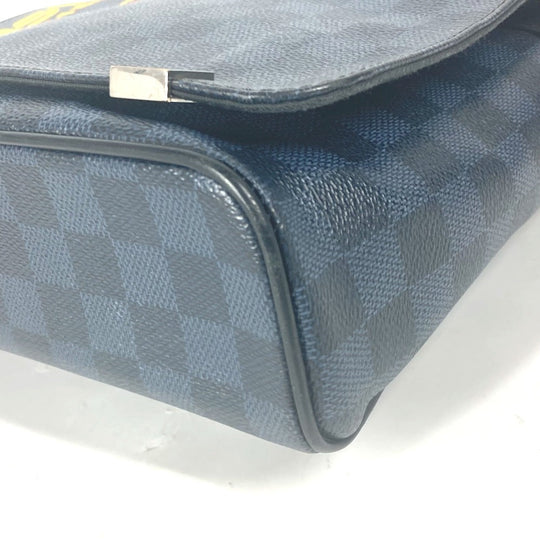 LOUIS VUITTON Shoulder Bag N50005 Damier Cobalt Canvas Navy Damier Cobalt District PM mens(Unisex) Used Authentic