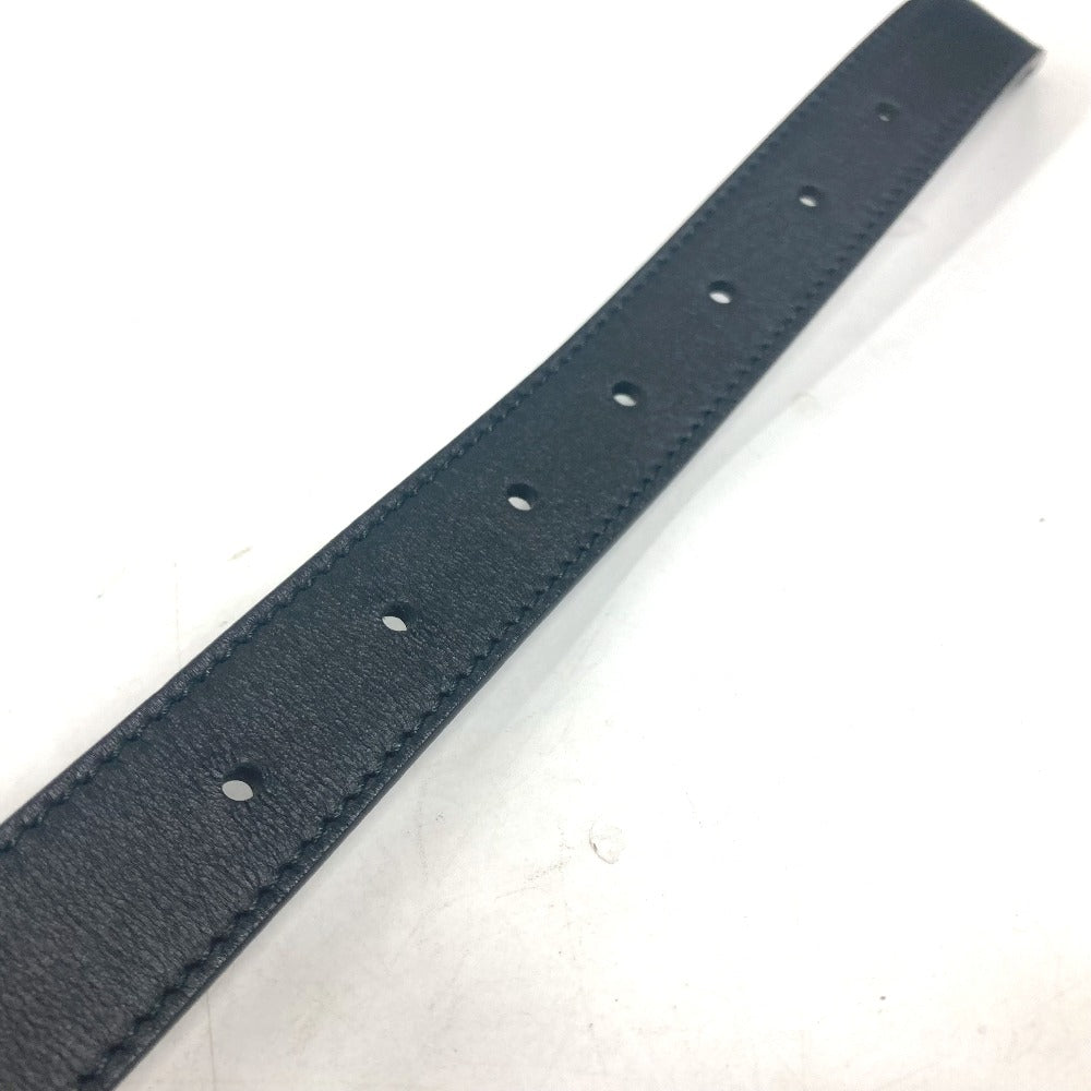 GUCCI belt 524103 leather black GG Marmont logo buckle Women 75 Used Authentic