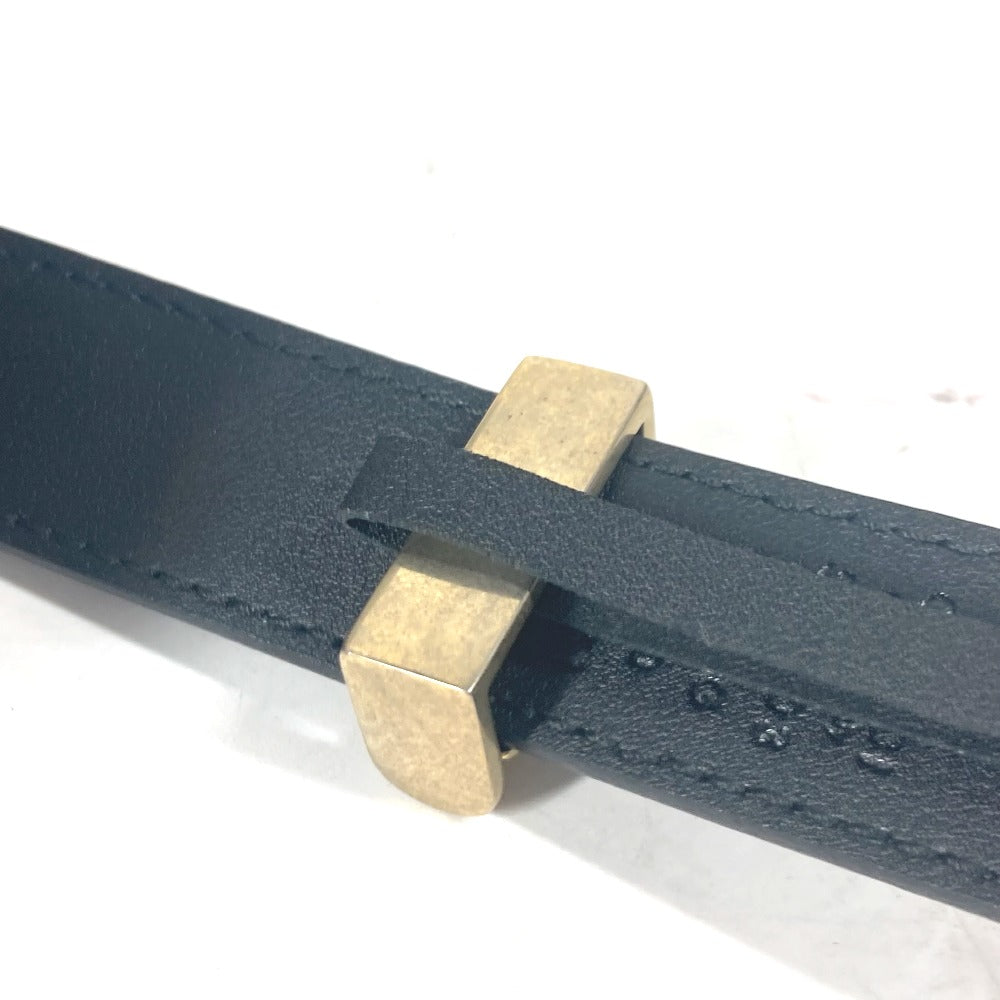 GUCCI belt 524103 leather black GG Marmont logo buckle Women 75 Used Authentic