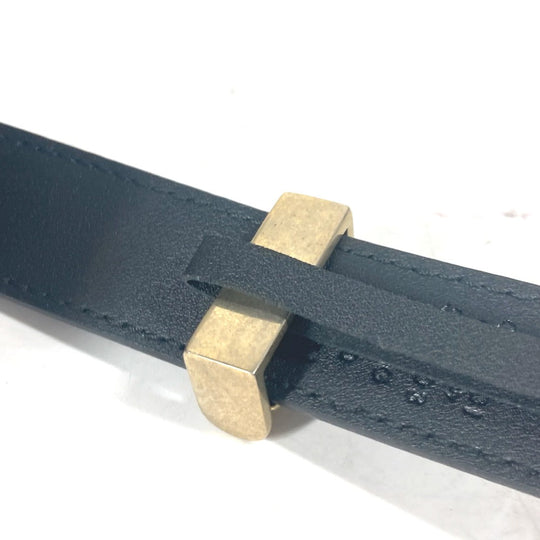 GUCCI belt 524103 leather black GG Marmont logo buckle Women 75 Used Authentic