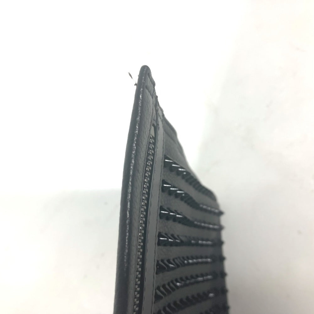 Christian Louboutin Clutch bag leather black business bag Studs CL logo Women(Unisex) Used Authentic