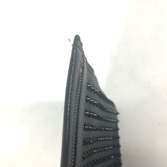 Christian Louboutin Clutch bag leather black business bag Studs CL logo Women(Unisex) Used Authentic