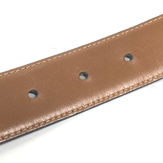 GUCCI belt 036 519 2964 leather black vintage GG logo buckle Women 65 Used Authentic