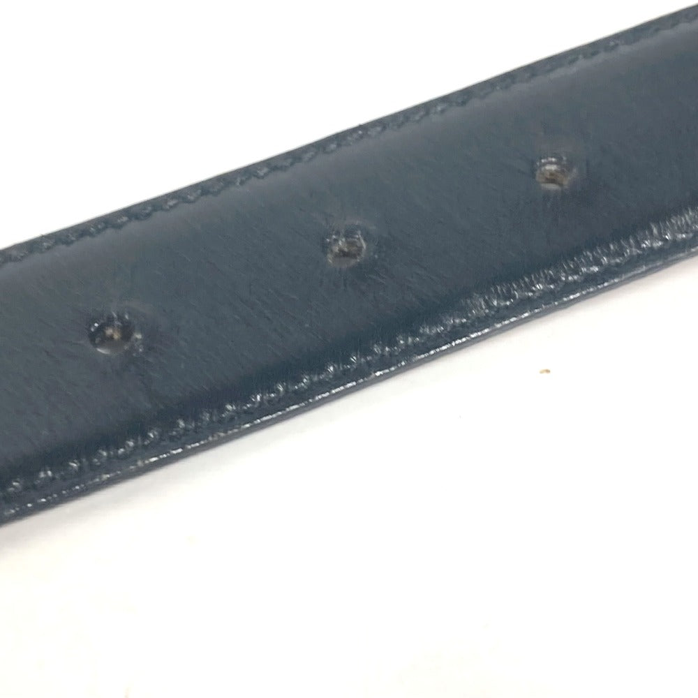 GUCCI belt 036 519 2964 leather black vintage GG logo buckle Women 65 Used Authentic