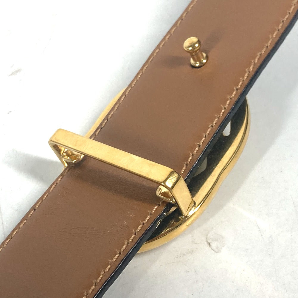 GUCCI belt 036 519 2964 leather black vintage GG logo buckle Women 65 Used Authentic