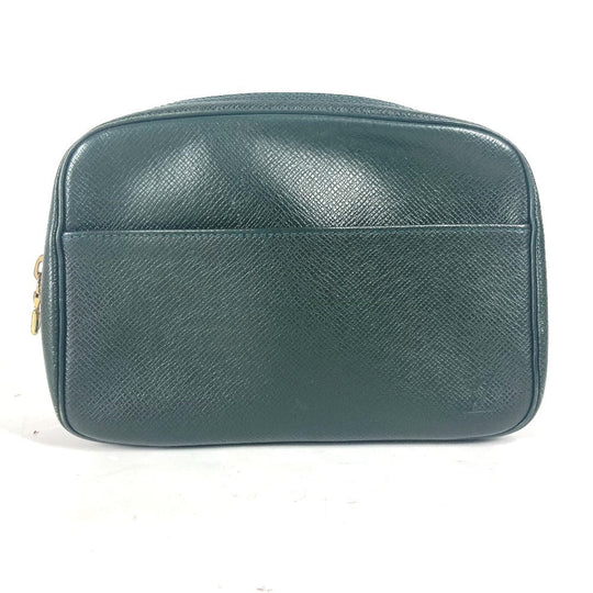 LOUIS VUITTON Pouch M30304 Taiga Leather green Taiga Accessory pouch Women(Unisex) Used Authentic