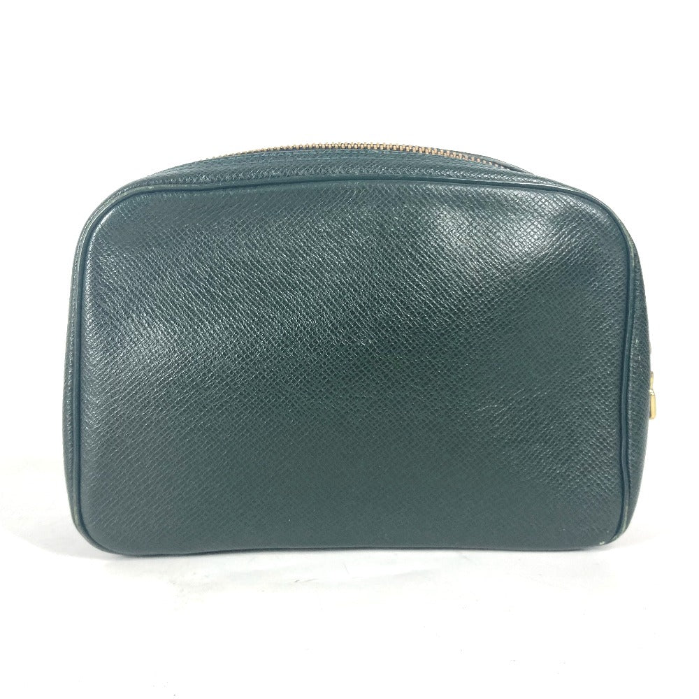 LOUIS VUITTON Pouch M30304 Taiga Leather green Taiga Accessory pouch Women(Unisex) Used Authentic