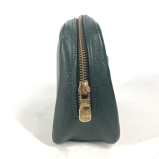 LOUIS VUITTON Pouch M30304 Taiga Leather green Taiga Accessory pouch Women(Unisex) Used Authentic