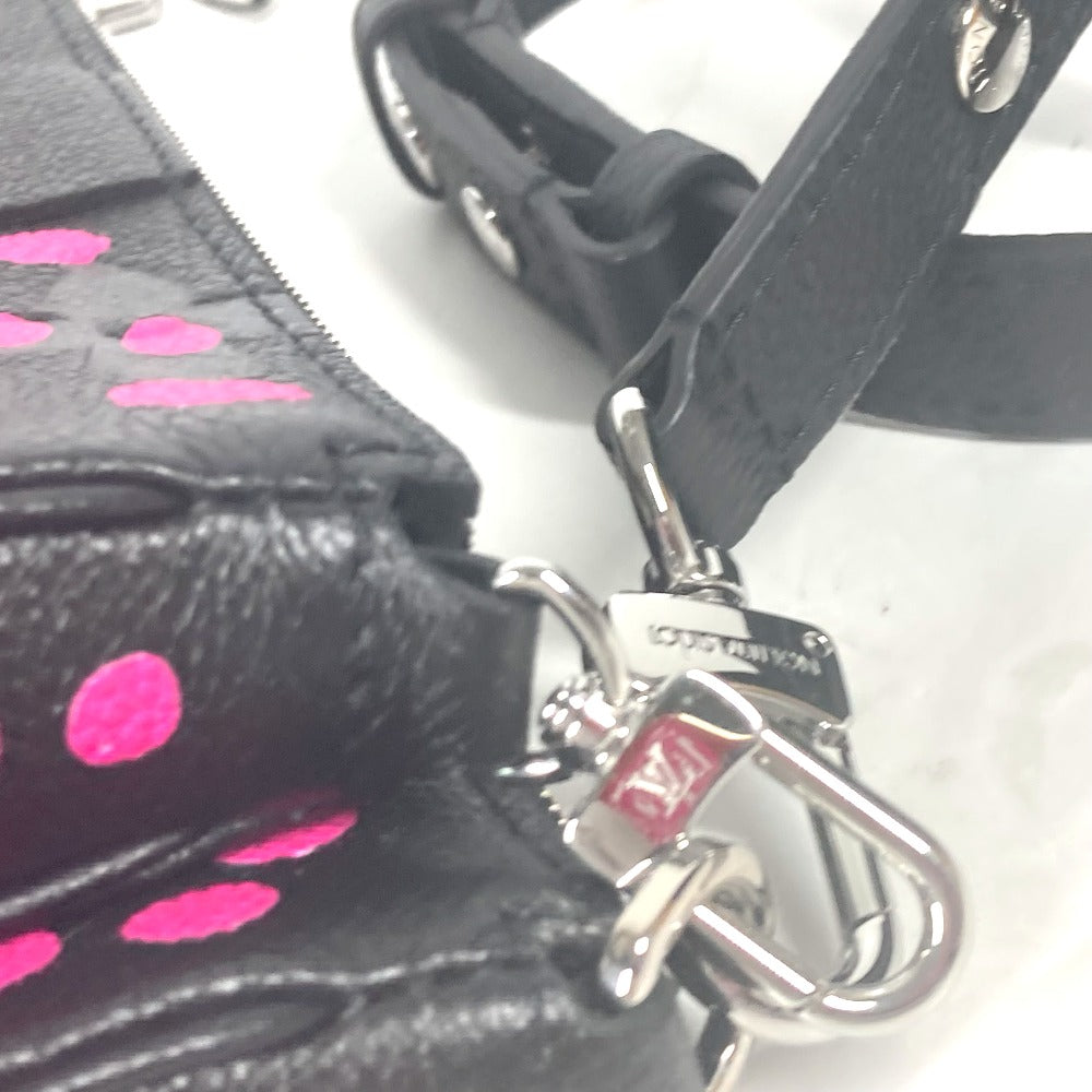 LOUIS VUITTON Shoulder Bag M46421 Monogram Ann Platt Leather black Monogram Empreinte Yayoi Kusama LV × YK Multi Pochette Accessories