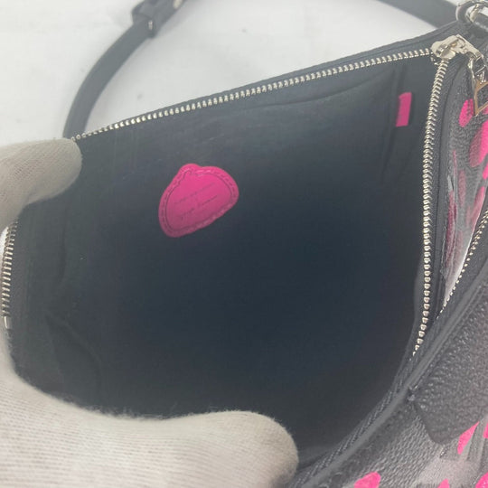 LOUIS VUITTON Shoulder Bag M46421 Monogram Ann Platt Leather black Monogram Empreinte Yayoi Kusama LV × YK Multi Pochette Accessories