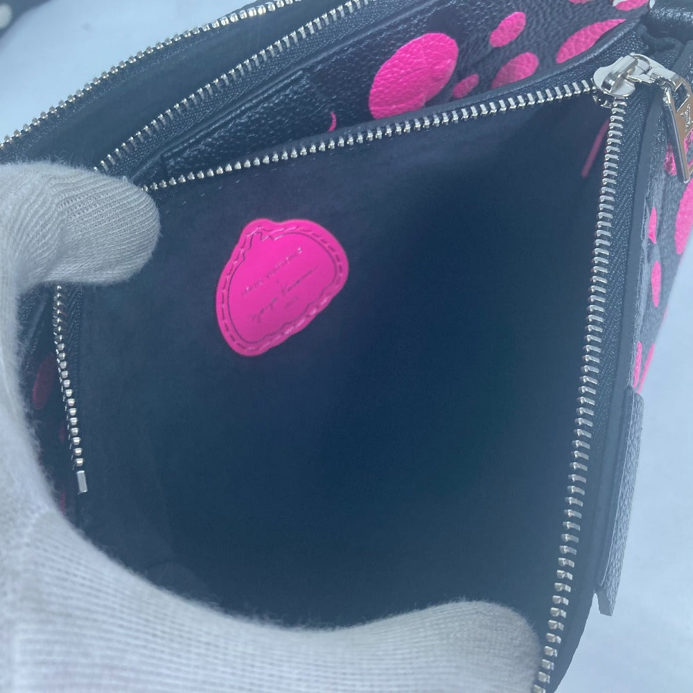 LOUIS VUITTON Shoulder Bag M46421 Monogram Ann Platt Leather black Monogram Empreinte Yayoi Kusama LV × YK Multi Pochette Accessories