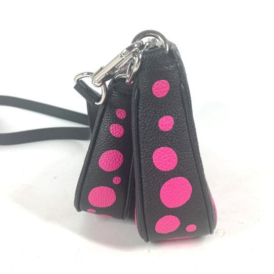 LOUIS VUITTON Shoulder Bag M46421 Monogram Ann Platt Leather black Monogram Empreinte Yayoi Kusama LV × YK Multi Pochette Accessories