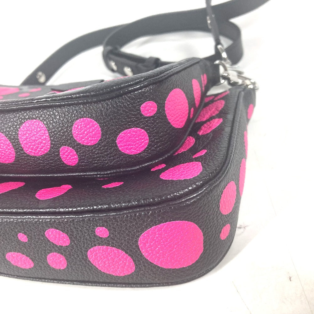 LOUIS VUITTON Shoulder Bag M46421 Monogram Ann Platt Leather black Monogram Empreinte Yayoi Kusama LV × YK Multi Pochette Accessories