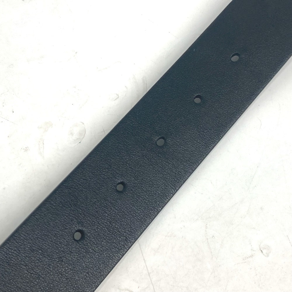 Dior belt leather black CD buckle logo Women 70 Used Authentic