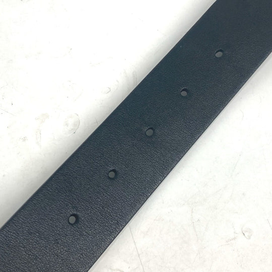 Dior belt leather black CD buckle logo Women 70 Used Authentic