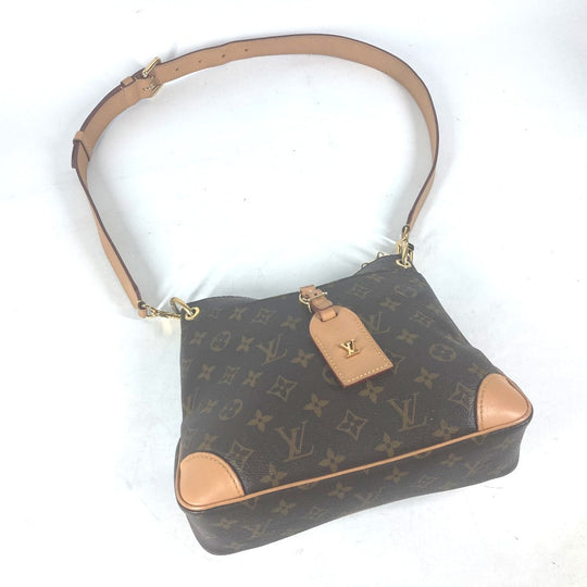 LOUIS VUITTON Shoulder Bag M45354 Monogram canvas Brown Monogram Odeon NM PM Women Used Authentic