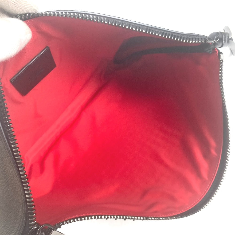 Christian Louboutin Clutch bag 1195035 leather black business bag Studs unisex(Unisex) Used Authentic