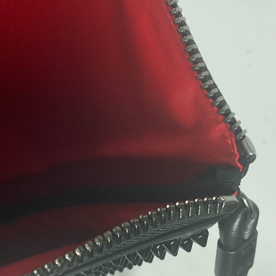 Christian Louboutin Clutch bag 1195035 leather black business bag Studs unisex(Unisex) Used Authentic