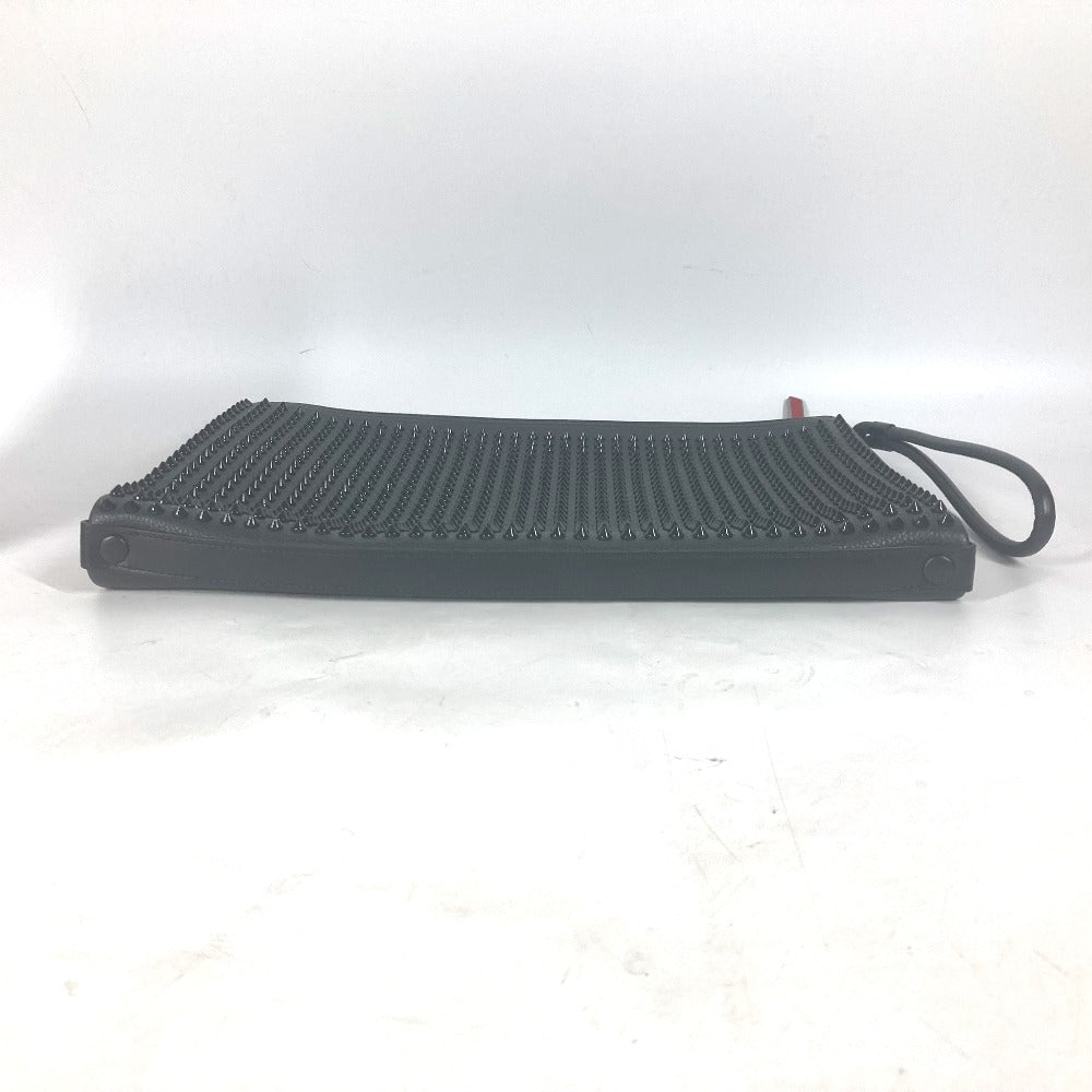 Christian Louboutin Clutch bag 1195035 leather black business bag Studs unisex(Unisex) Used Authentic
