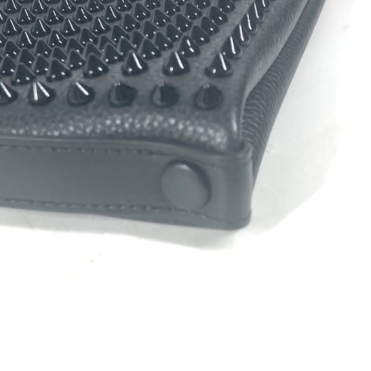 Christian Louboutin Clutch bag 1195035 leather black business bag Studs unisex(Unisex) Used Authentic