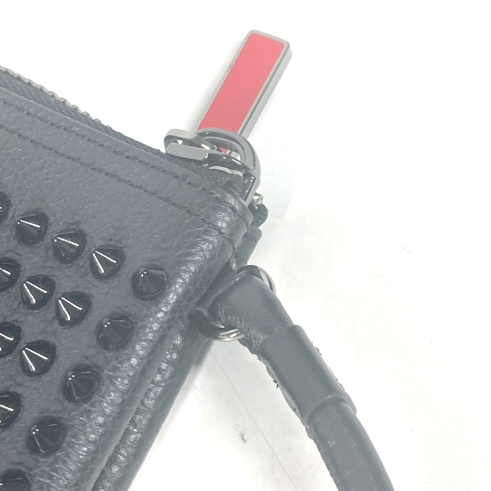 Christian Louboutin Clutch bag 1195035 leather black business bag Studs unisex(Unisex) Used Authentic
