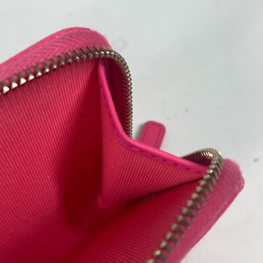 CHANEL Coin case AP3179 Caviar skin pink quilting matelasse CC COCO Mark Fragment Case Women Used Authentic