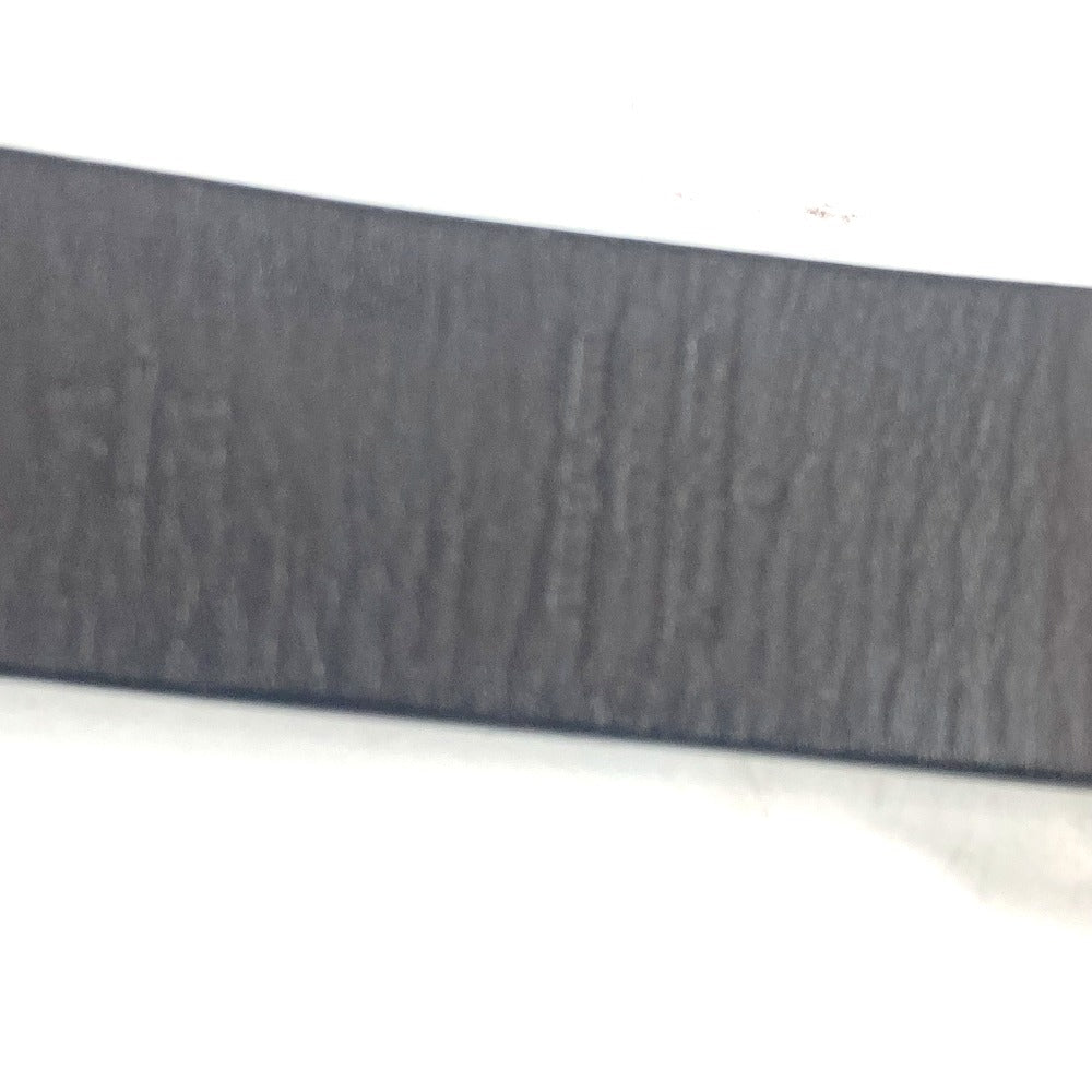 LOUIS VUITTON belt M6886V Taiga Leather black Taiga Saint Tulle LV CUT mens 85 Used Authentic