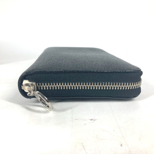 BVLGARI Long Wallet Purse leather black Bulgari Bulgari mens(Unisex) Used Authentic