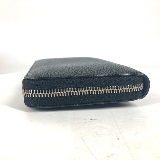 BVLGARI Long Wallet Purse leather black Bulgari Bulgari mens(Unisex) Used Authentic