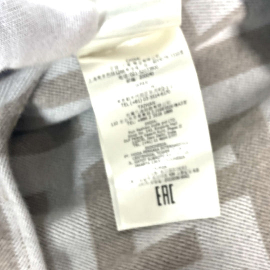 FENDI poncho FXX636 Wool, Silk beige Zucca logo Women Used Authentic