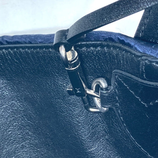 LOUIS VUITTON Handbag M94564 Satin, Leather Navy Monogram Satin NN14 Sequins Spotlight GM